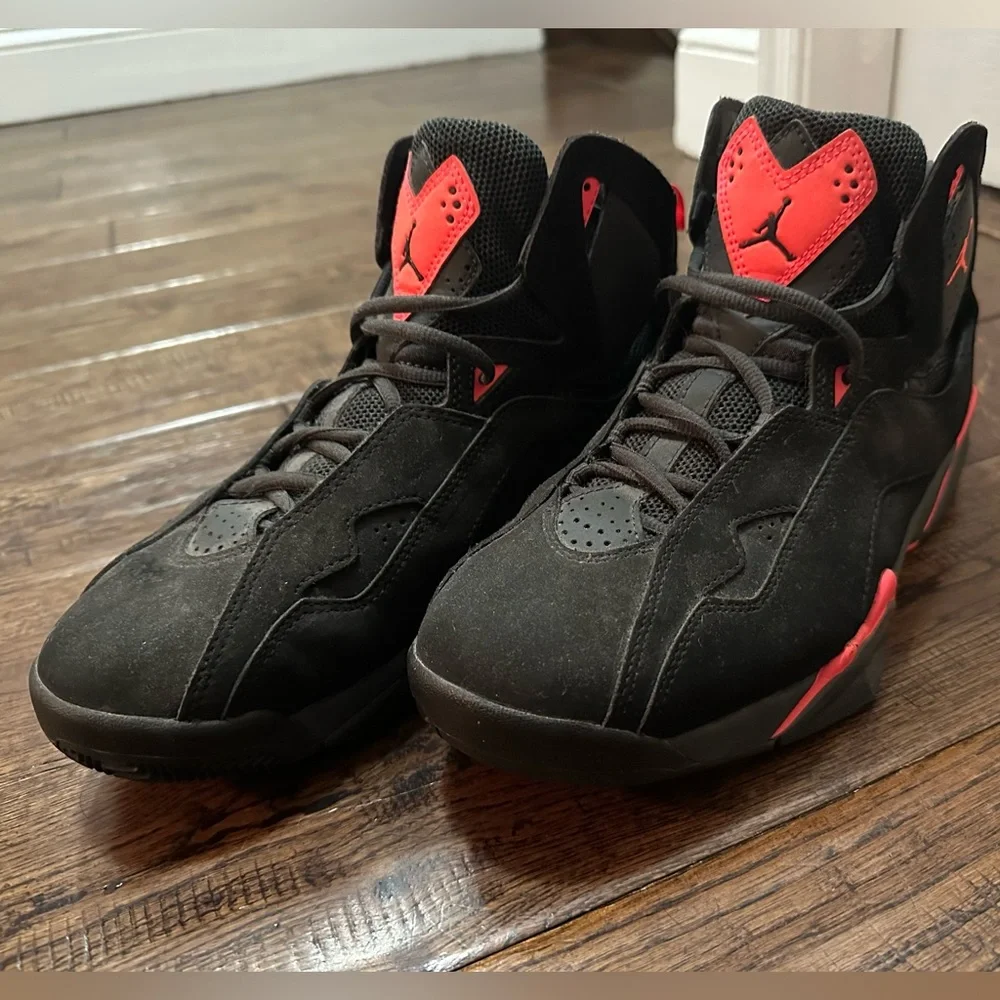Jordan Black and Red Sneakers - Picture 1 of 6